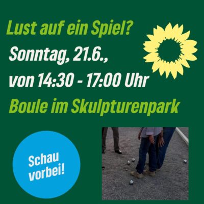 Lust auf ein Spiel? Sonntag, 21.6., von 14:30 Uhr - 17:00 Uhr am Boueplatz im Skulpturenpark Beratzhausen